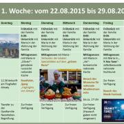 Erste Woche des Aufenthalts